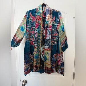 Johnny Was Multicolor Patterned Jacket